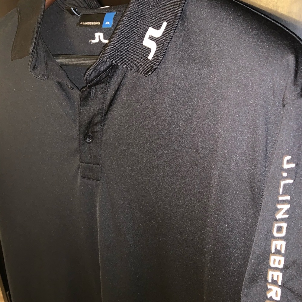 J Lindeberg men’s golf shirt black size XXL